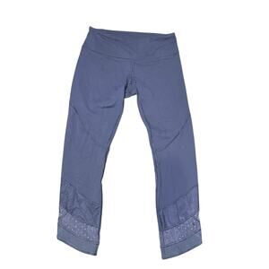 Lululemon Blue Purple Crop Leggings Size 6